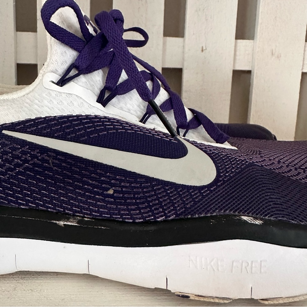 Nike Free Trainer V7 VT TCU Purple White Men’s Size 13 Athletic Shoes - Picture 9 of 13